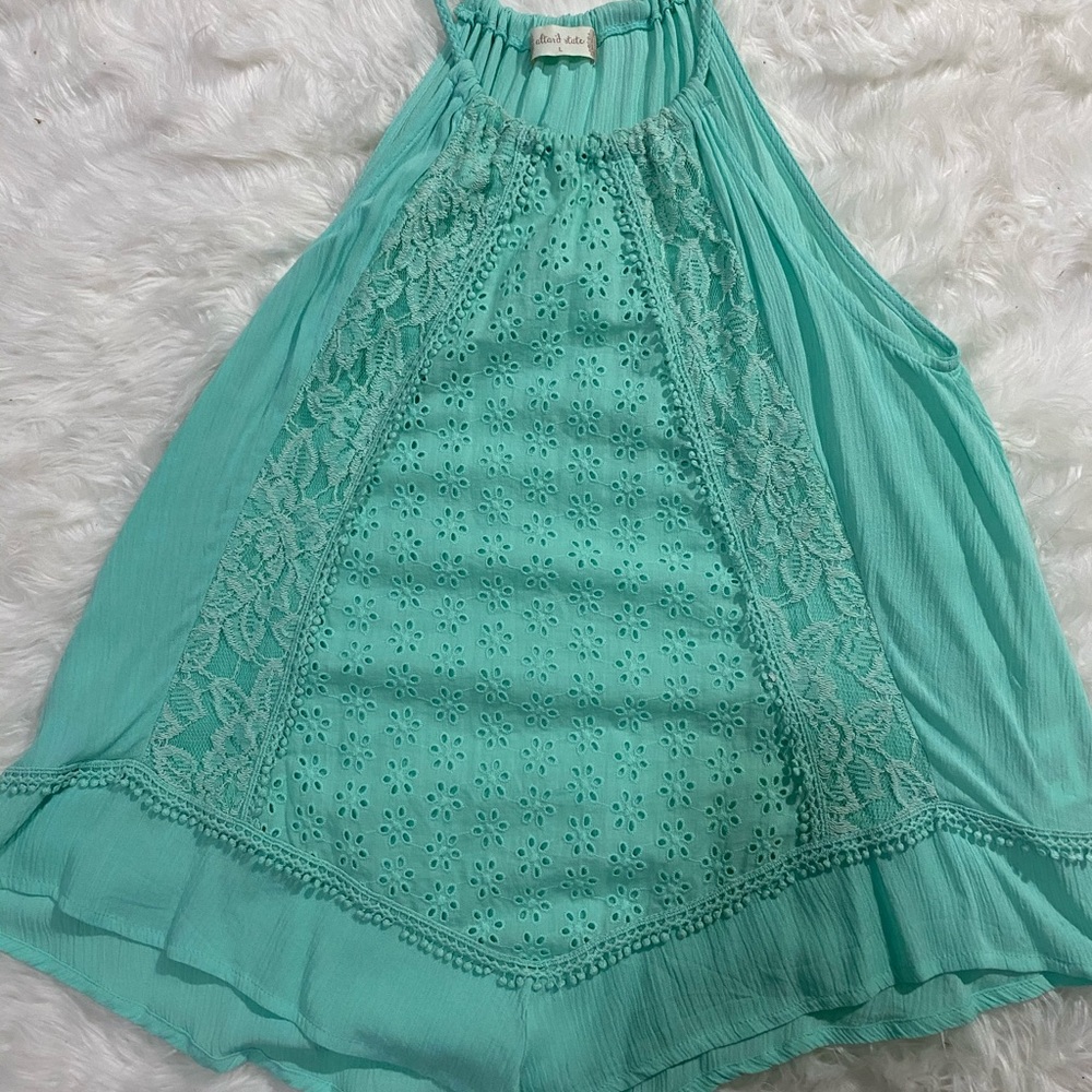 Teal tank top